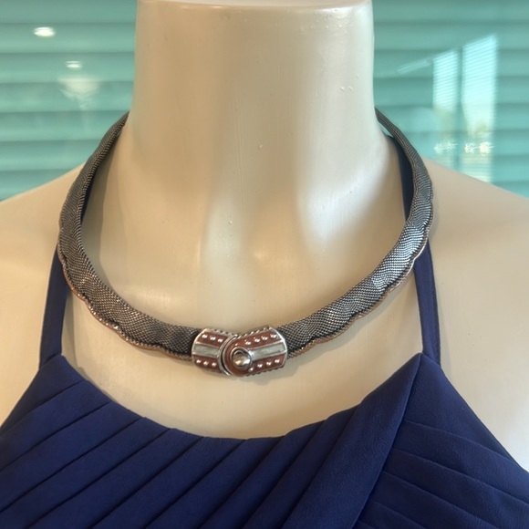 Longaberger So Rachel Scalloped Mesh Necklace - Picture 5 of 8